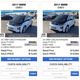 Four of the six ex-LAPD BMW i3s listed for sale last week at New Century BMW.